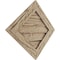 Ekena Millwork Timberthane Riverwood Diamond Faux Wood Non-Functional Gable Vent, Primed Tan, 21"W x 21"H GVURDI21X21DRWPR - alternate 5